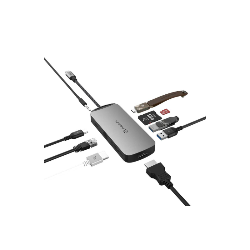 Adam Elements CASA Hub X DP USB-C 8K 10-in-1 Hub - (Grey) - Image 4