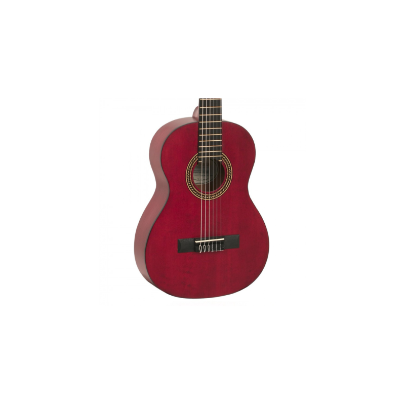 Valencia Classical Guitar 200 Series 1/2 Size (Red) - VC202TWR - Image 5