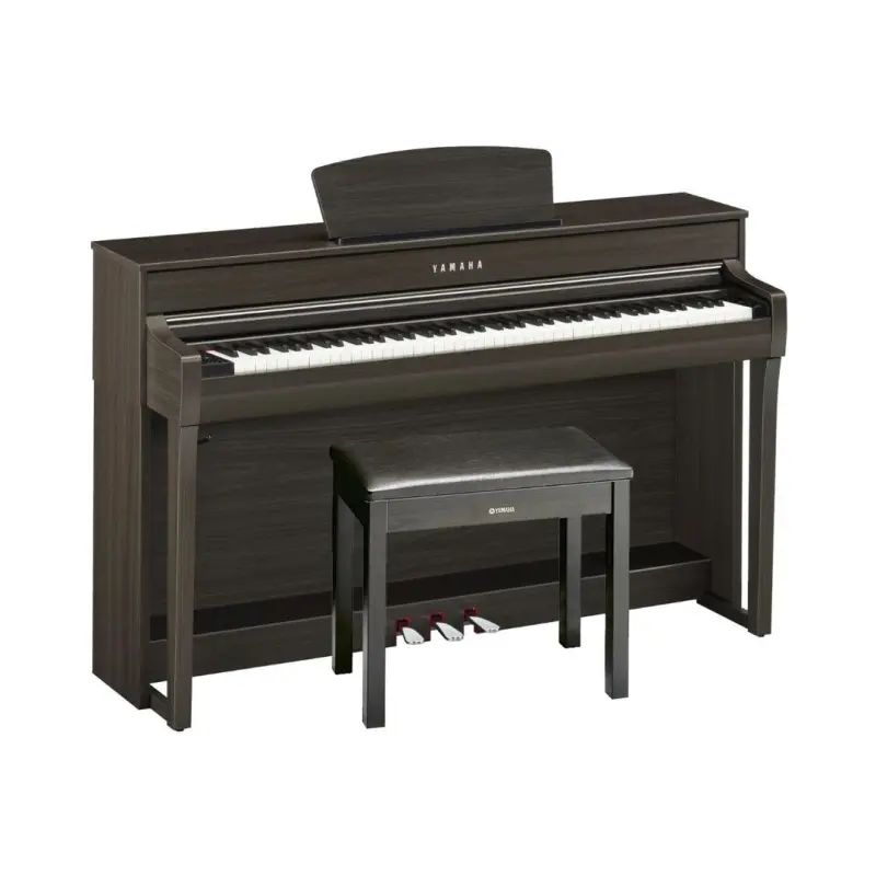 Yamaha Clavinova CLP-735 DW Digital Piano With Bench - Dark Walnut