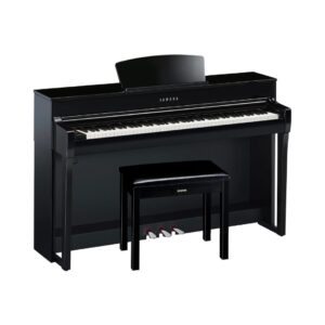 Yamaha Clavinova CLP-735 PE Digital Piano With Bench - Polished Ebony