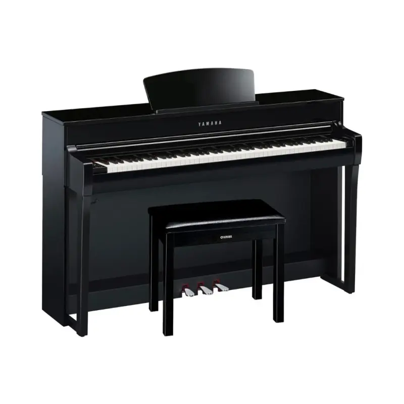 Yamaha Clavinova CLP-735 PE Digital Piano With Bench - Polished Ebony