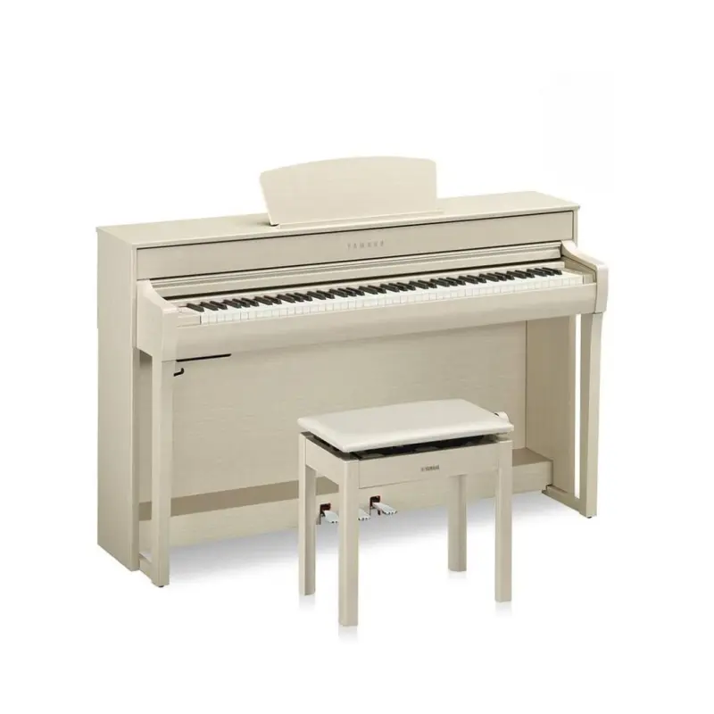 Yamaha Clavinova CLP-735 WA Digital Piano With Bench - White Ash