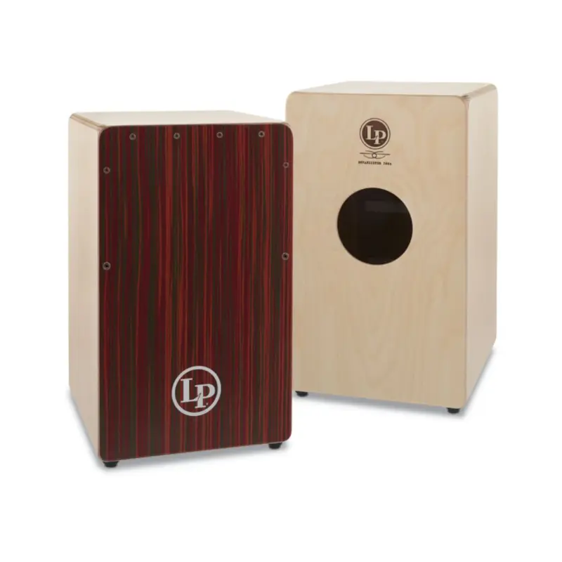 LP Woodshop Cajon With Red Blur Artply Soundboard - LP1491RB - Image 5
