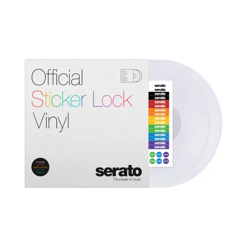 Serato Sticker Lock Vinyl 12" Control Vinyl (Pair) - SCV-PS-SL-BM