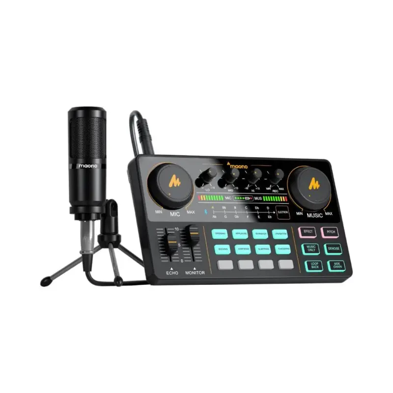 Maono AU-AM200 S1 Starter All-In-One Podcasting Bundle - Black