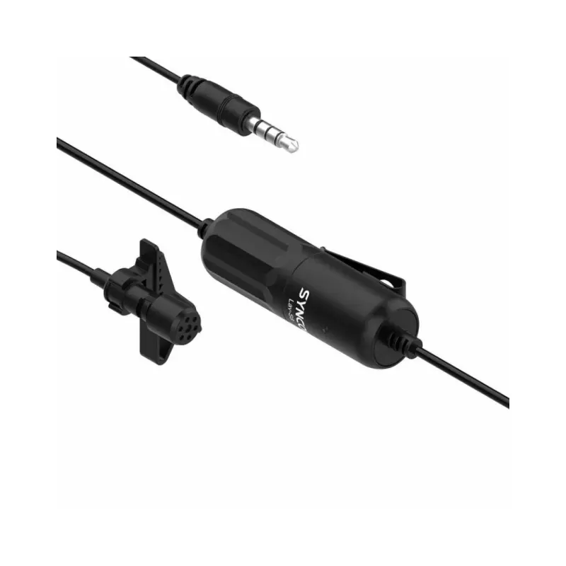 SYNCO S8 BK 8m Cable Lightweight Wired Microphone - Black