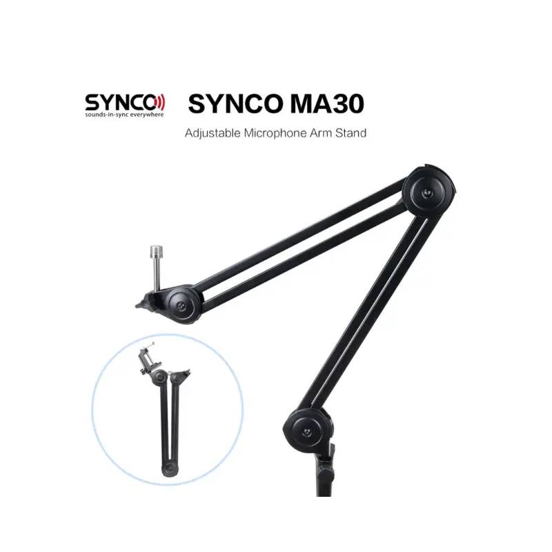 Synco MA30 BK Adjustable Microphone Arm Stand - Black