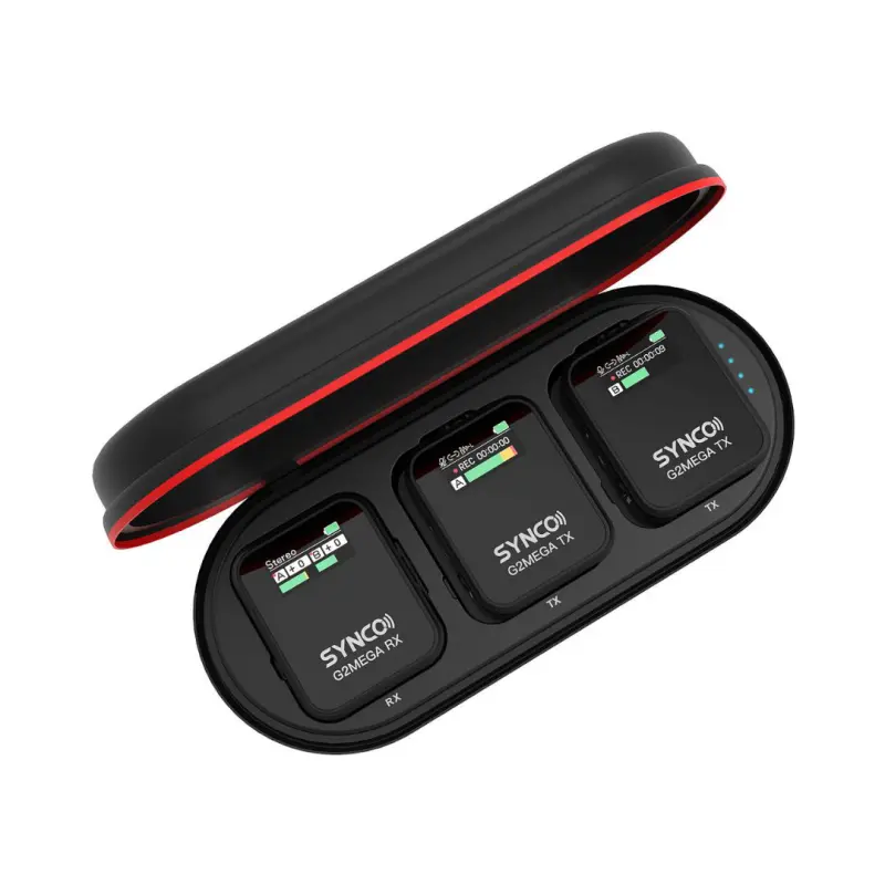 Synco G2A2 MEGA BK Digital 2.4ghz Wireless Microphone - Black - Image 2
