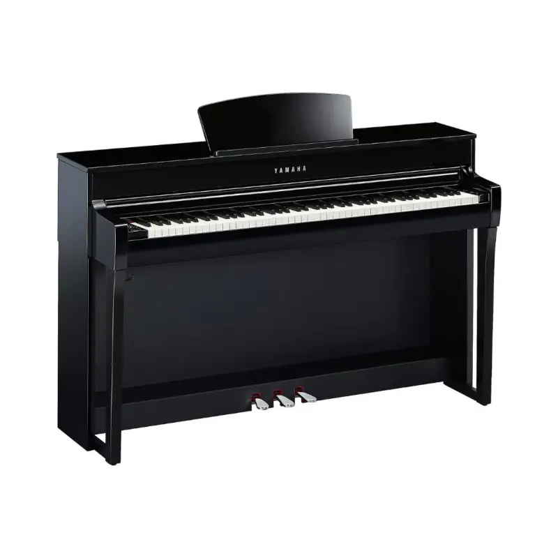 Yamaha Clavinova CLP-735 PE Digital Piano With Bench - Polished Ebony - Image 2