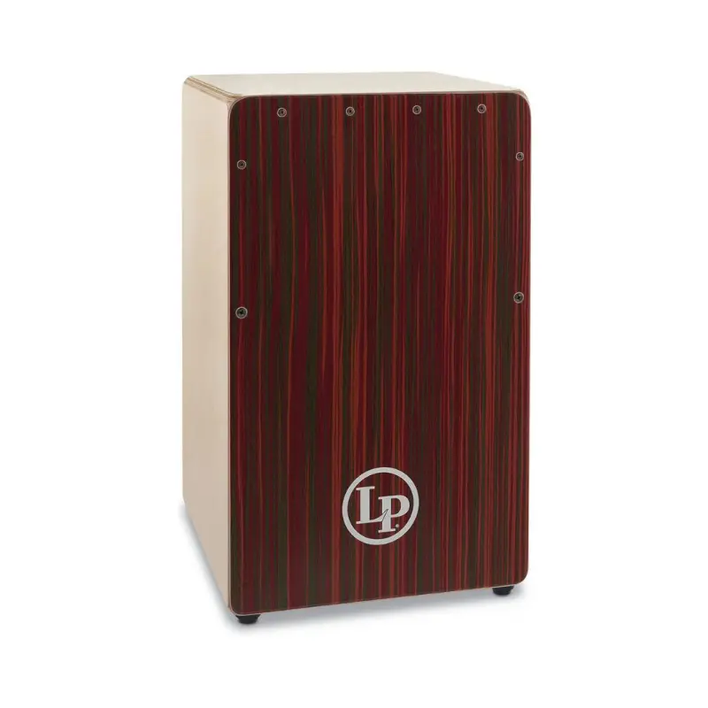 LP Woodshop Cajon With Red Blur Artply Soundboard - LP1491RB