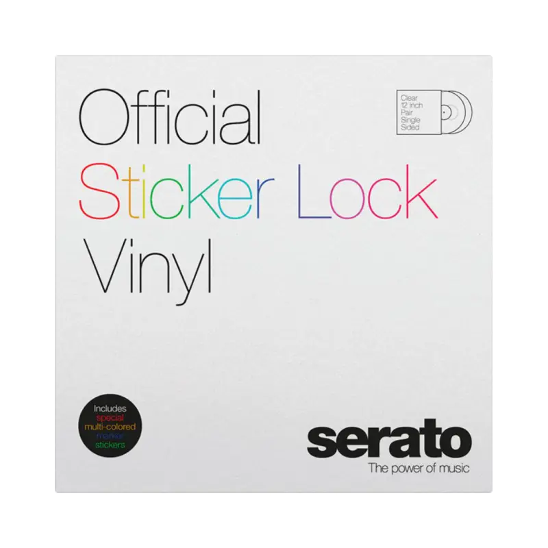 Serato Sticker Lock Vinyl 12" Control Vinyl (Pair) - SCV-PS-SL-BM - Image 2