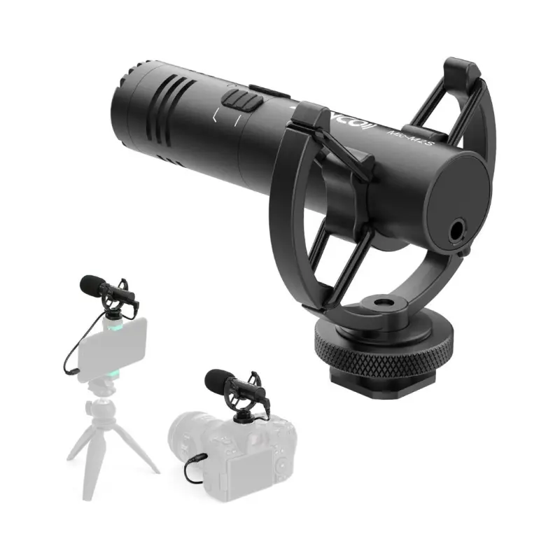 Synco MIC-M2S BK Camera Mount Shotgun Microphone - Black - Image 2
