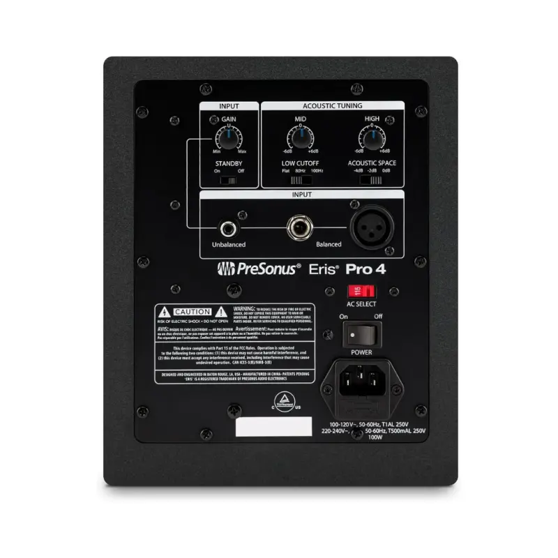 PreSonus Eris Pro 4 Powered 4.5" 80W Studio Monitor (Pair) - Image 4