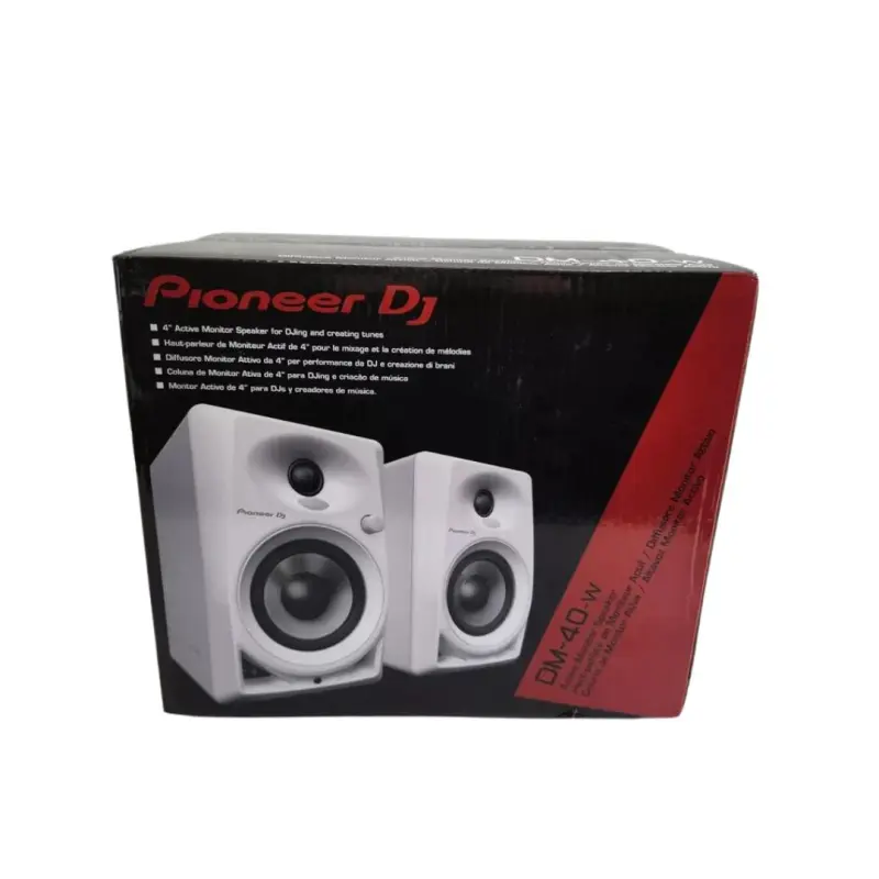 Pioneer DJ DM-40 21W 4" Desktop Monitor System (White) - Image 5