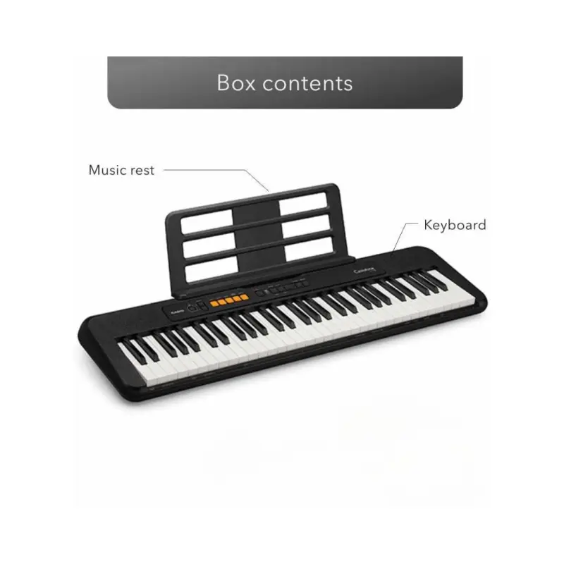 Casio CT-S100 61-Key Portable Keyboard (No Adapter) - Black - Image 5