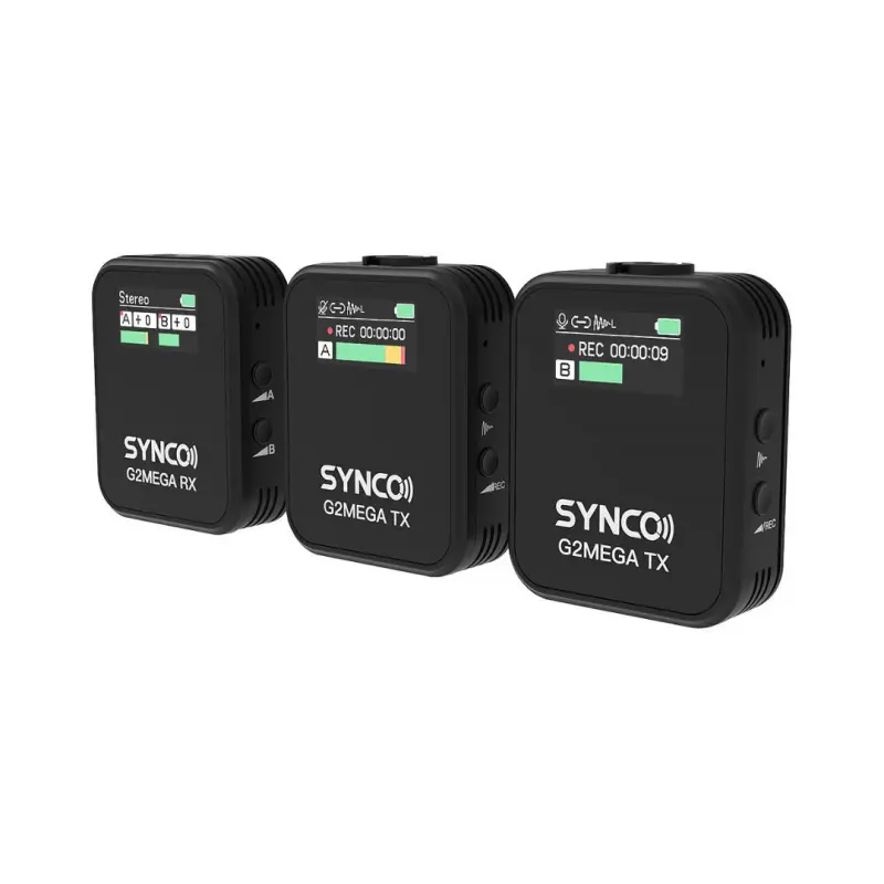 Synco G2A2 MEGA BK Digital 2.4ghz Wireless Microphone - Black - Image 6