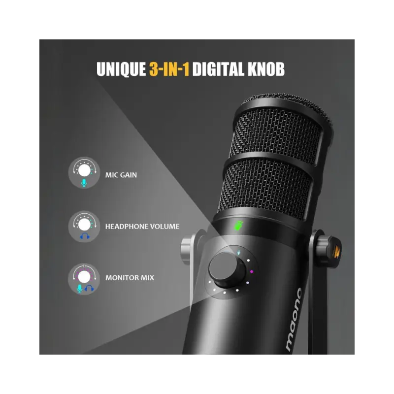 MAONO PD400X USB/XLR Podcast Dynamic Microphone - Image 7