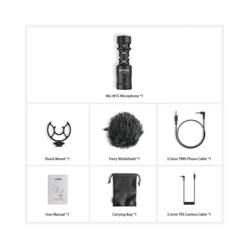 Synco MIC-M1S Small Camera-Mount Shotgun Microphone - Image 8
