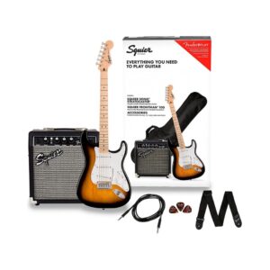 Fender Squier Sonic Stratocaster Electric Guitar Pack - 2-Color Sunburst