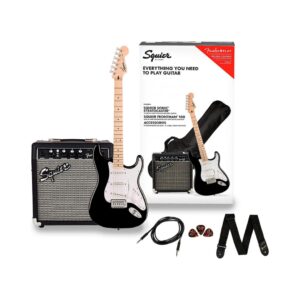 Fender Squier Sonic Stratocaster Electric Guitar Pack - Black