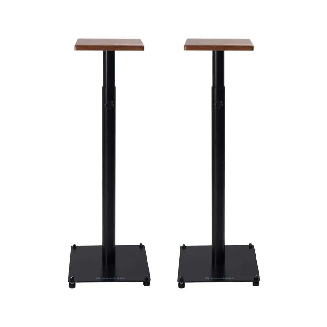 Wavebone Grand Gemini Studio Monitor Stand - Wood Top