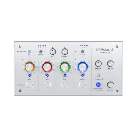 Roland BRIDGE CAST Dual Bus Gaming Mixer - White