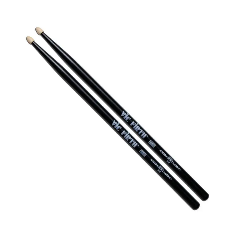 Vic Firth American Classic® 5B Drum Sticks (Black Finish)