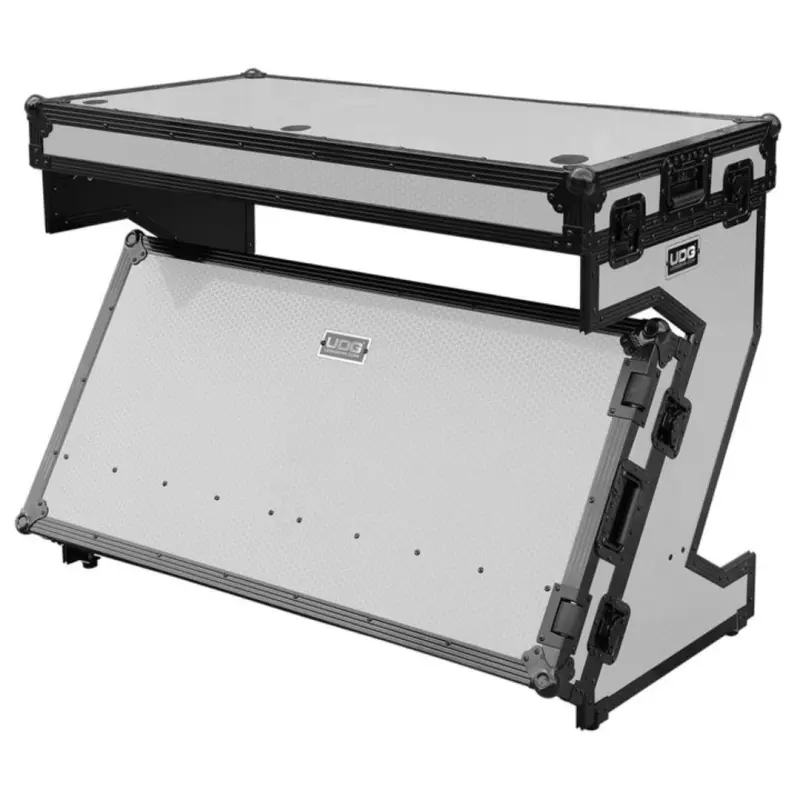 UDG U91072WH Ultimate Flight Case Portable Z-Style DJ Table White Plus (Wheels) - Image 5
