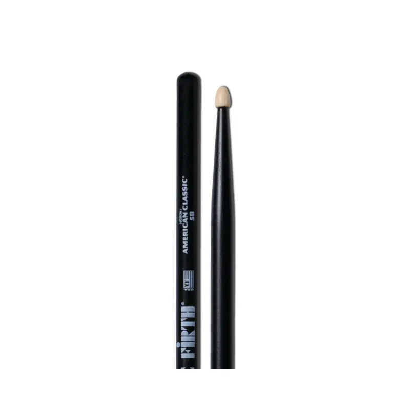 Vic Firth American Classic® 5B Drum Sticks (Black Finish) - Image 3