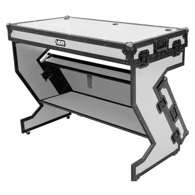 UDG U91072WH Ultimate Flight Case Portable Z-Style DJ Table White Plus (Wheels) - Image 3