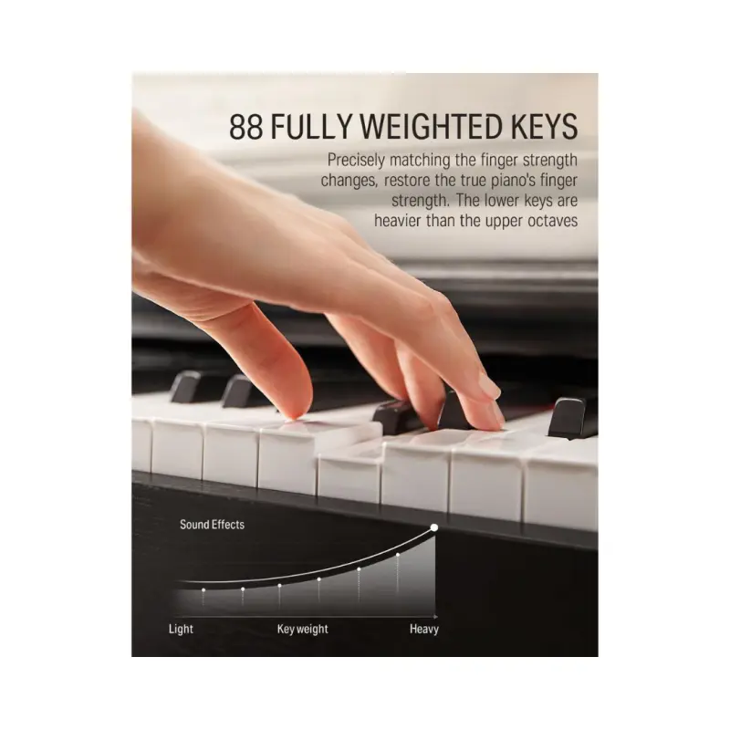 Donner DDP-100 88-Keys Home Upright Digital Piano - (Black) - Image 3