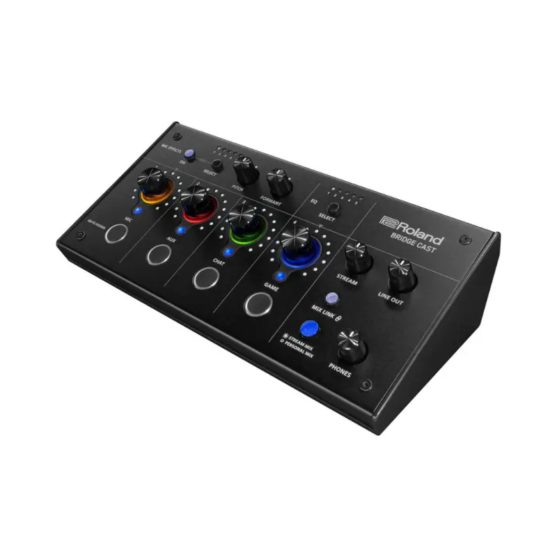 Roland BRIDGE CAST Dual Bus Gaming Mixer - Black - Image 4