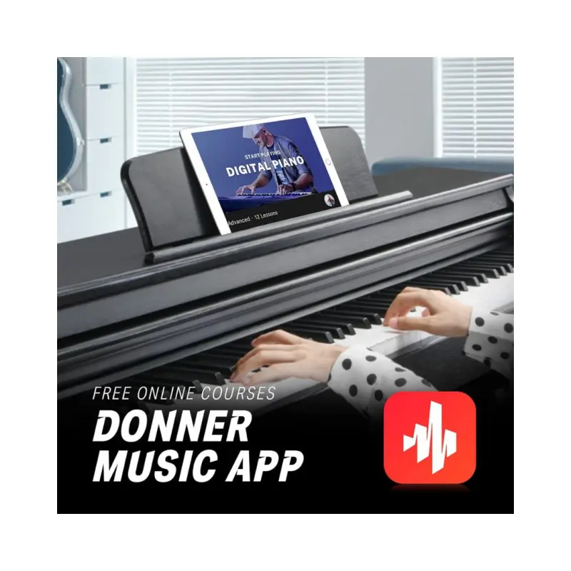 Donner DDP-100 88-Keys Home Upright Digital Piano - (Black) - Image 7