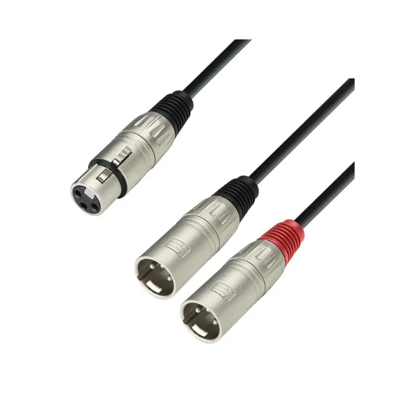 Adam Hall 3 STAR YFMM 0100 1M 2 XLR Male x XLR Female Y-Cable