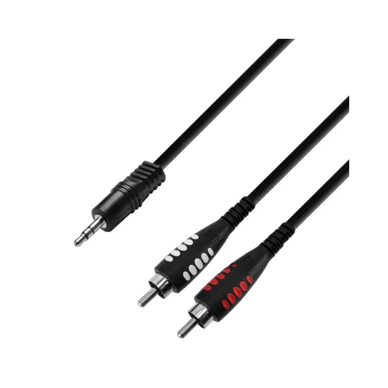 Adam Hall 3 STAR YWCC 0600 6M 2 RCA x Minijack Y-Cable