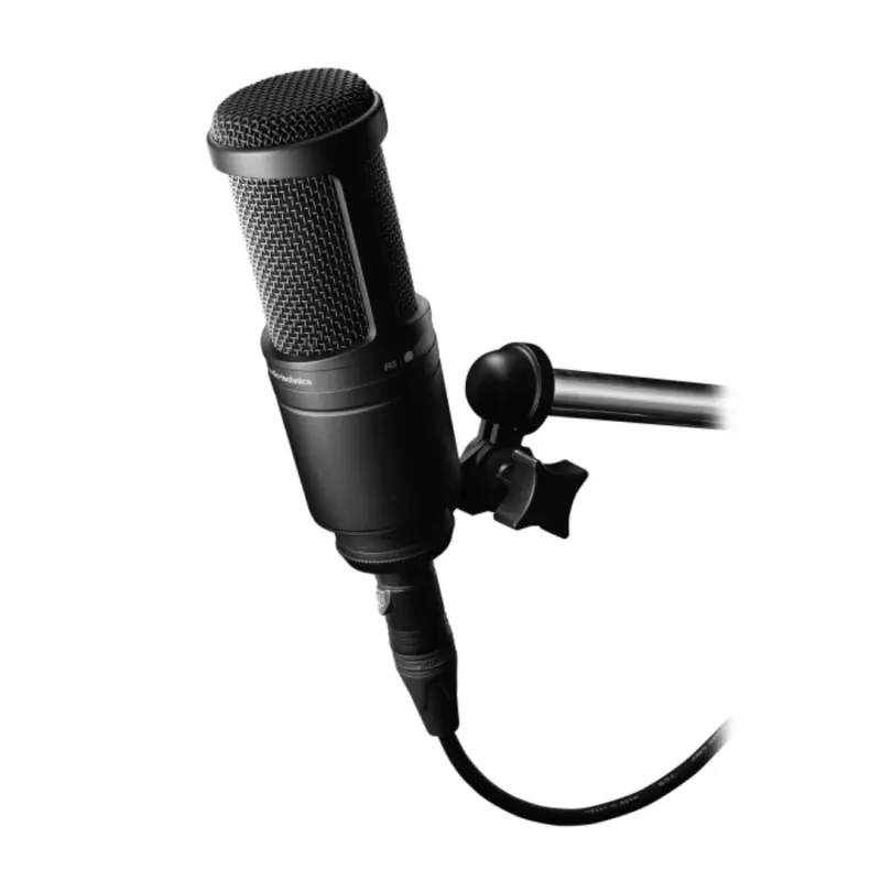 Audio Technica AT2020 XLR Condenser Microphone - Black - Image 2
