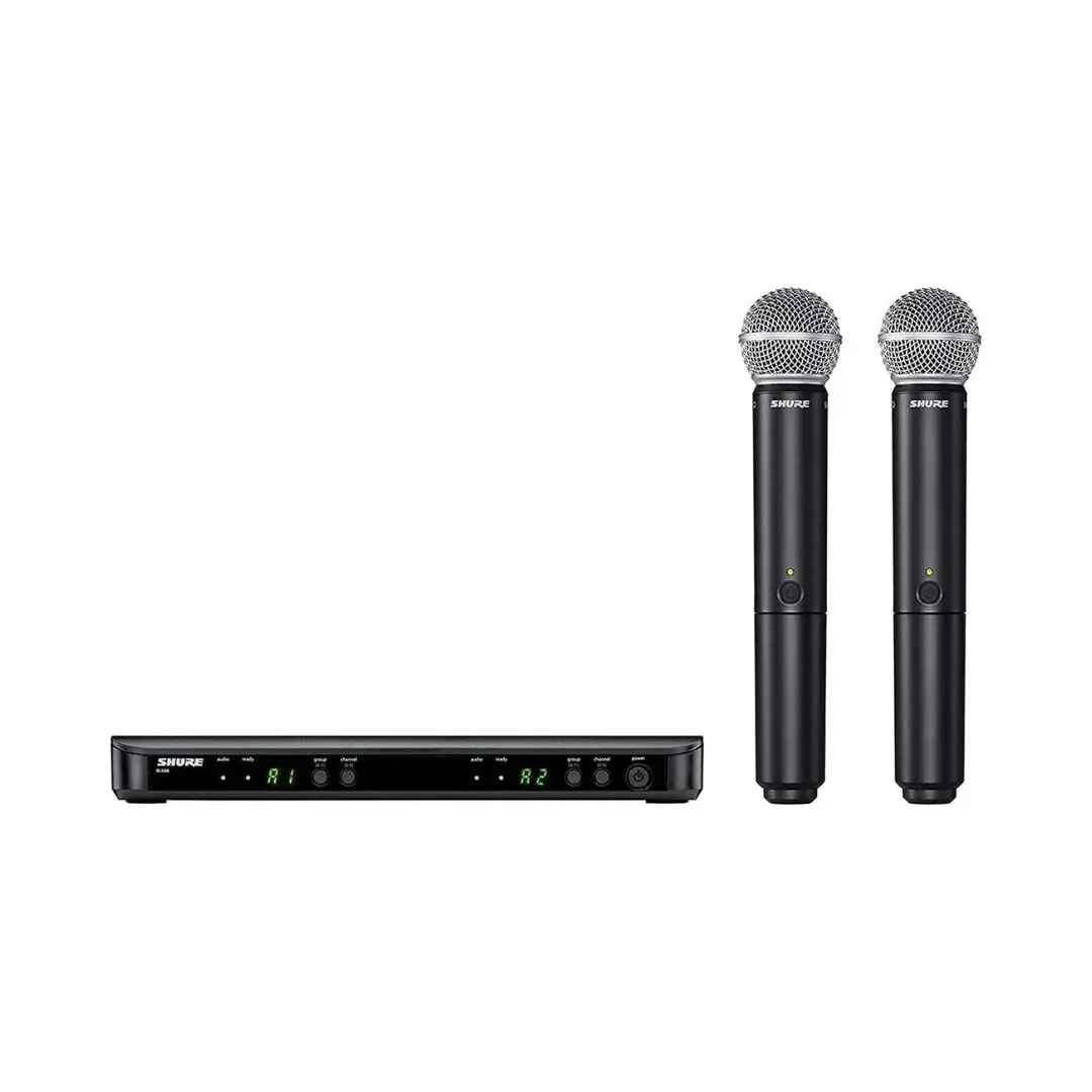Shure BLX288UK/PG58-H8E Dual-Transmitter Handheld Wireless System - Image 2