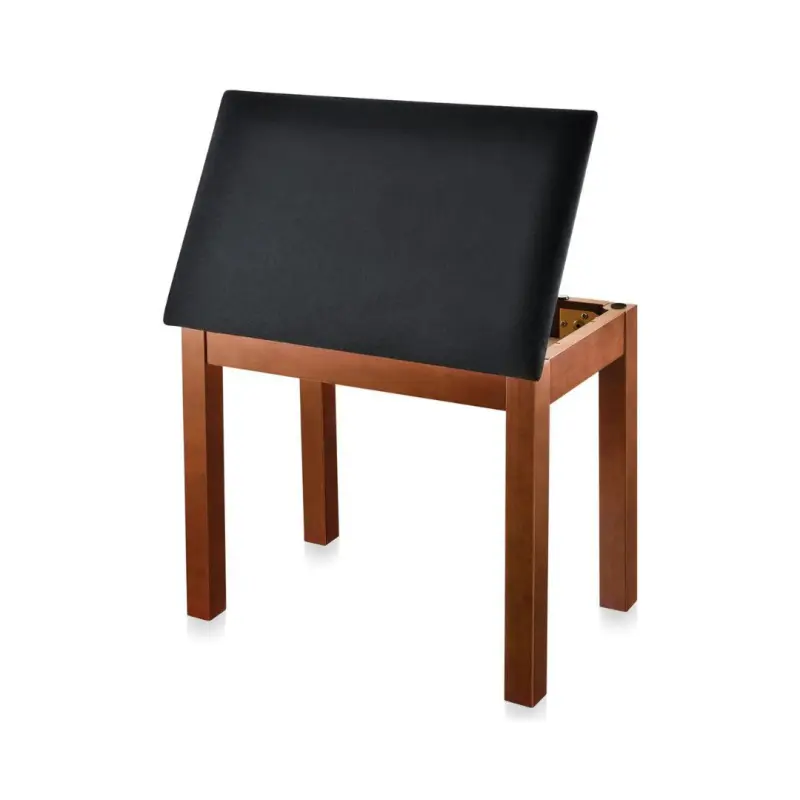 Donner DKB-10 Keyboard Bench with Storage - Brown - Image 3