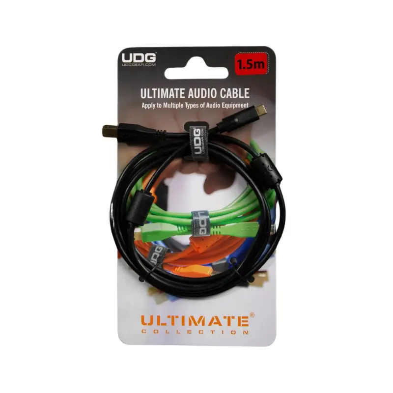 UDG Ultimate USB 2.0 C-B Straight 1.5M Audio Cable - U96001BL - Image 5
