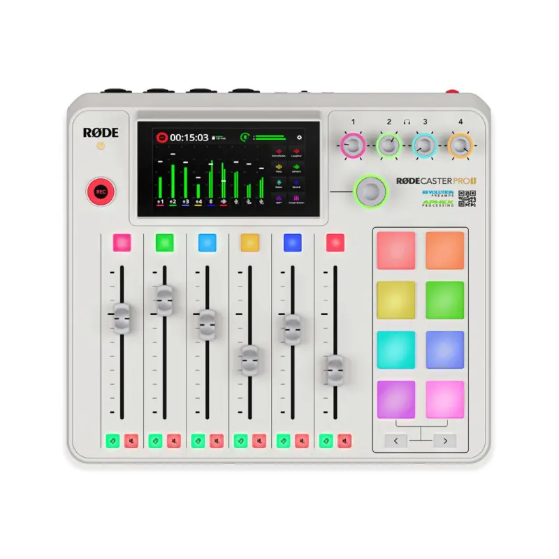 Rode RODECaster Pro II Integrated Audio Production Studio - WH