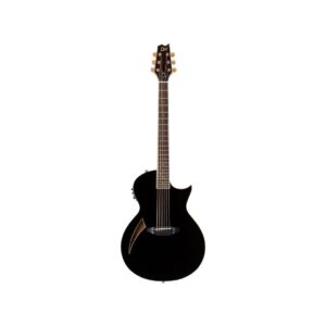 ESP LTD TL-6 6-String Thinline Acoustic-Electric Guitar - Black