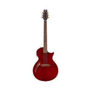 ESP LTD TL-6 6-String Thinline Acoustic-Electric Guitar - Wine Red