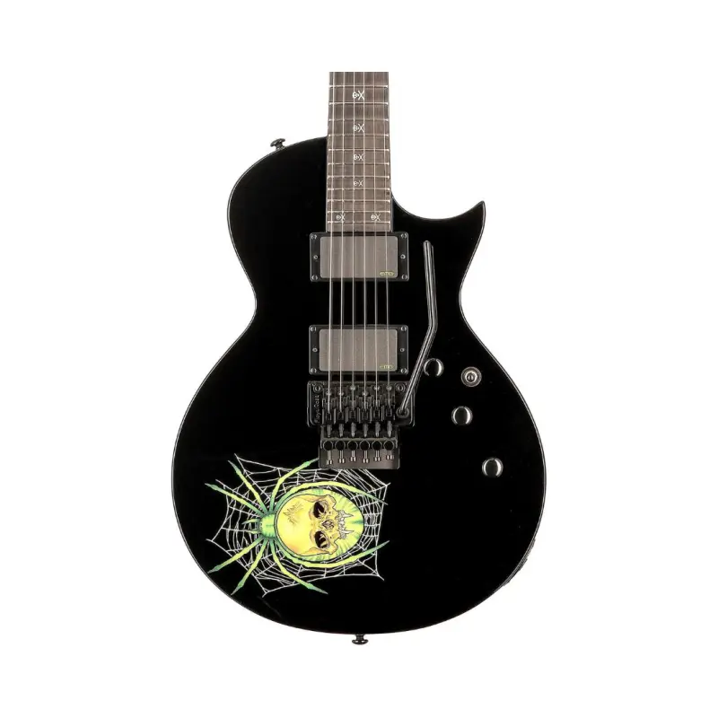 ESP LTD LKH3 Kirk Hammett KH-3 Spider 30th Anniversary Edition Electric Guitar Black - Image 2