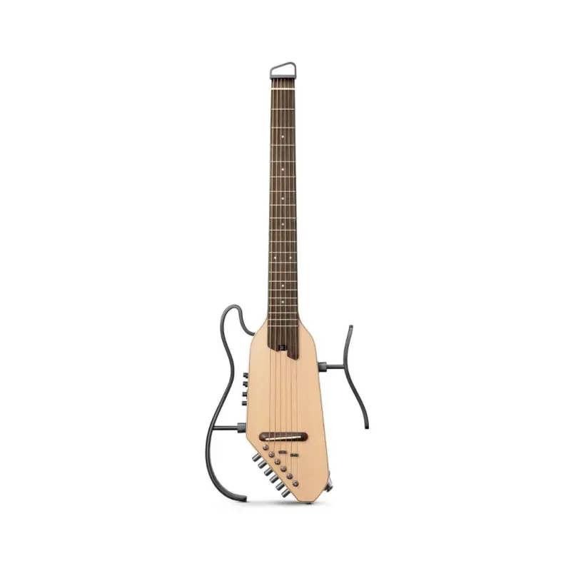 Donner HUSH-I PRO Acoustic-Electric Travel Guitar Kit - Natural Spruce