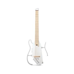 Donner HUSH-I PRO Acoustic-Electric Travel Guitar Kit - White