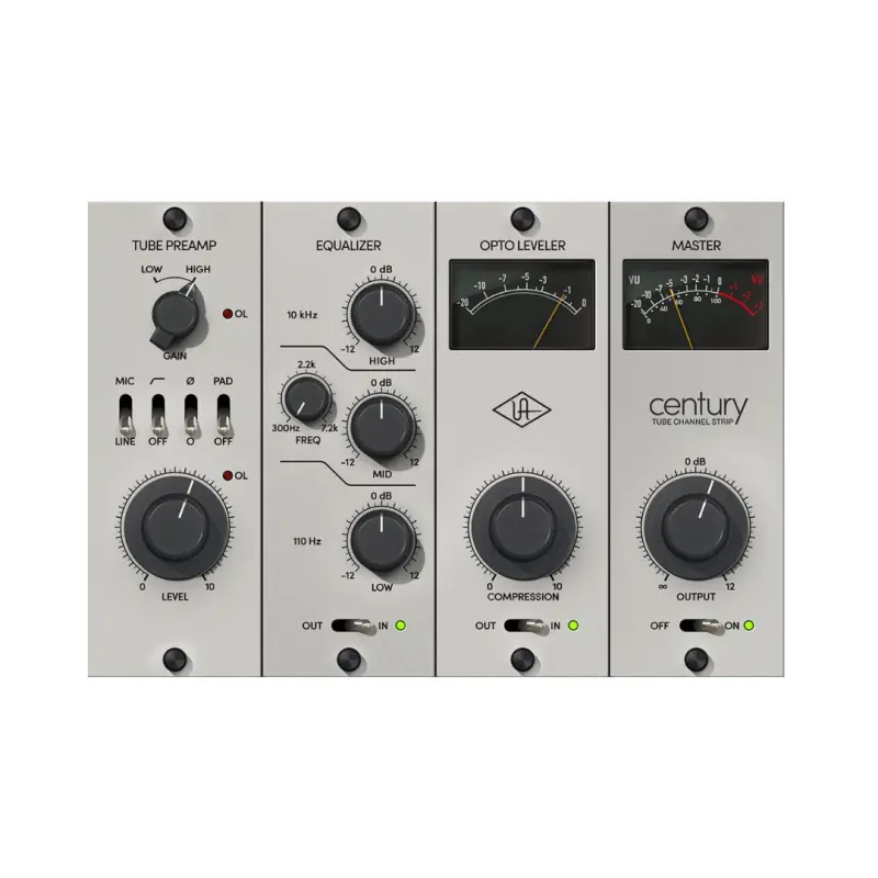 UAD Century Tube Channel Strip - Mixing Plugin | Digital Delivery