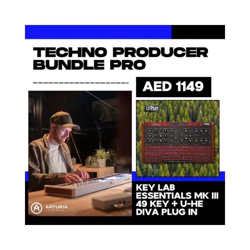 Arturia KeyLab Essential MK3 49 AW & U He Diva | Techno Producer Bundle (Pro) - Image 4