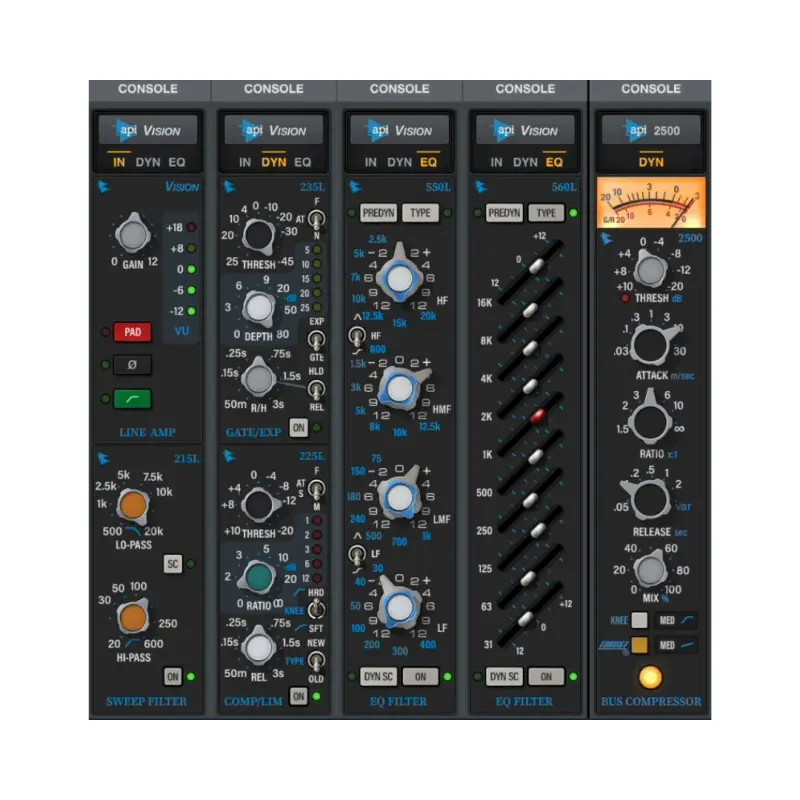 UAD LUNA API Vision Console Emulation Bundle | Digital Delivery
