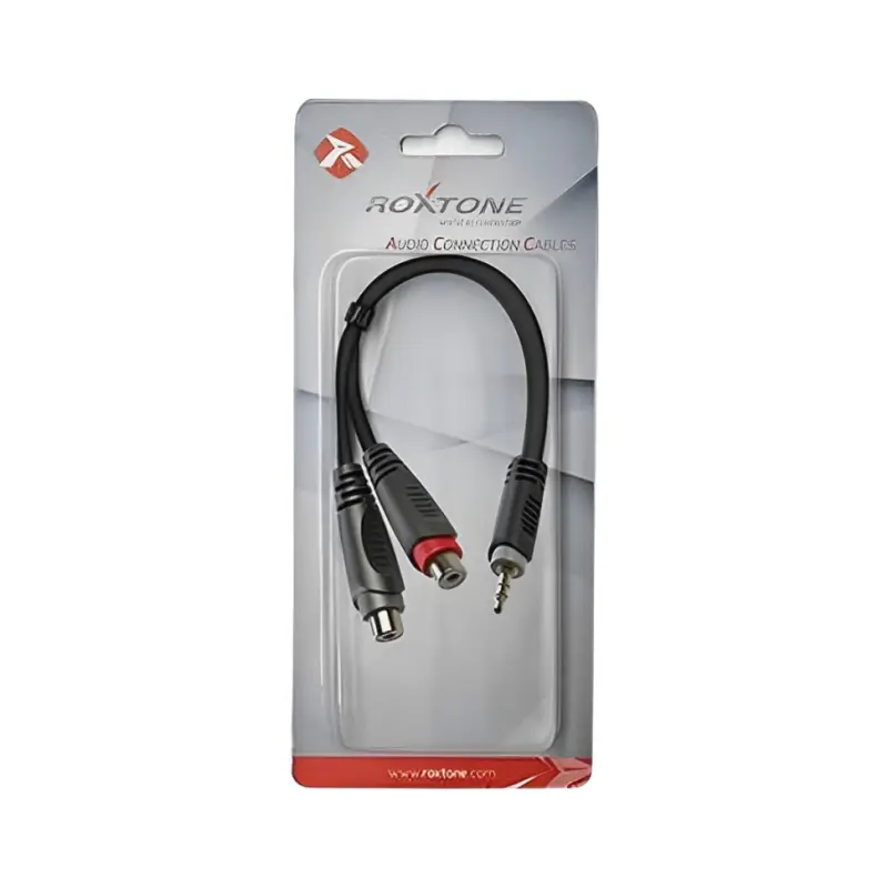Roxtone - RAYC330L02 - 2RCA to 3.5mm 0.2M Y-Adapter Cable - Image 2