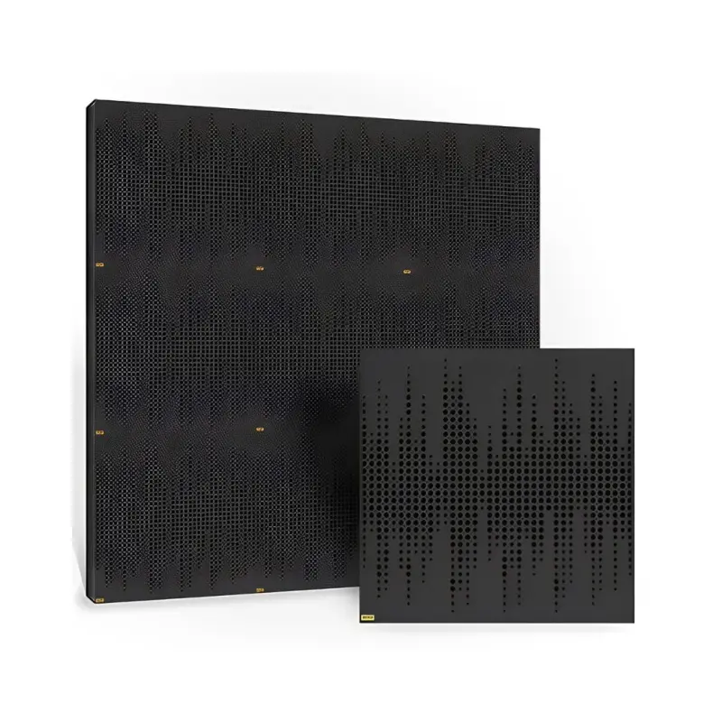 Athos 60 X 60 Acoustic Treatment Wooden Panel - Black